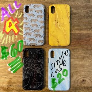 4 iPhone X/XS BURGA Tough Cases